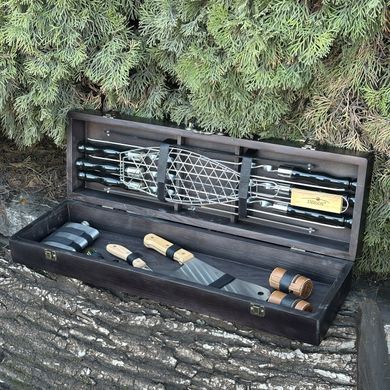 Подарунковий набір Mzavod Майстер BBQ чорний